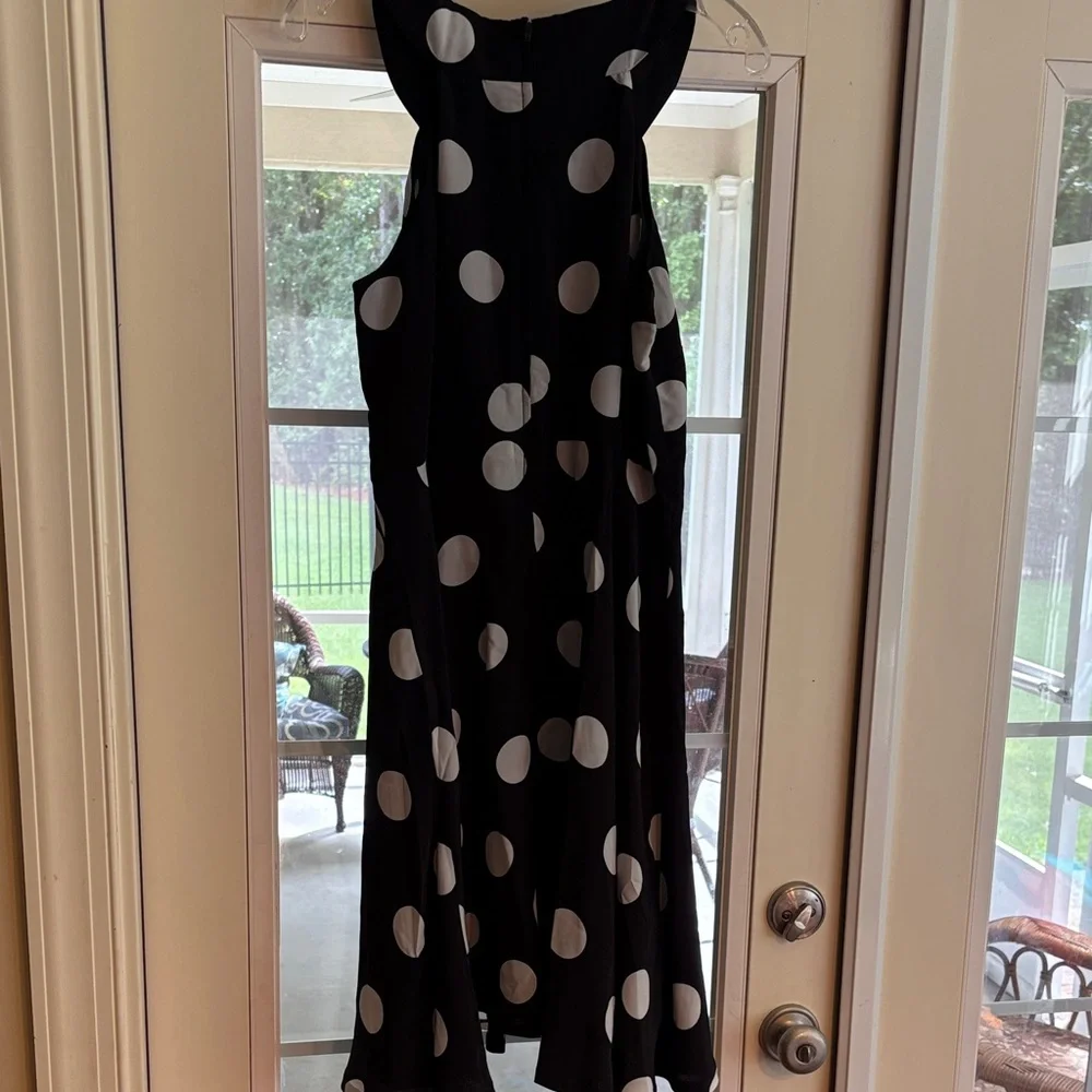Couer De Vague Black and White Polka Dot Dress - Picture 4 of 8
